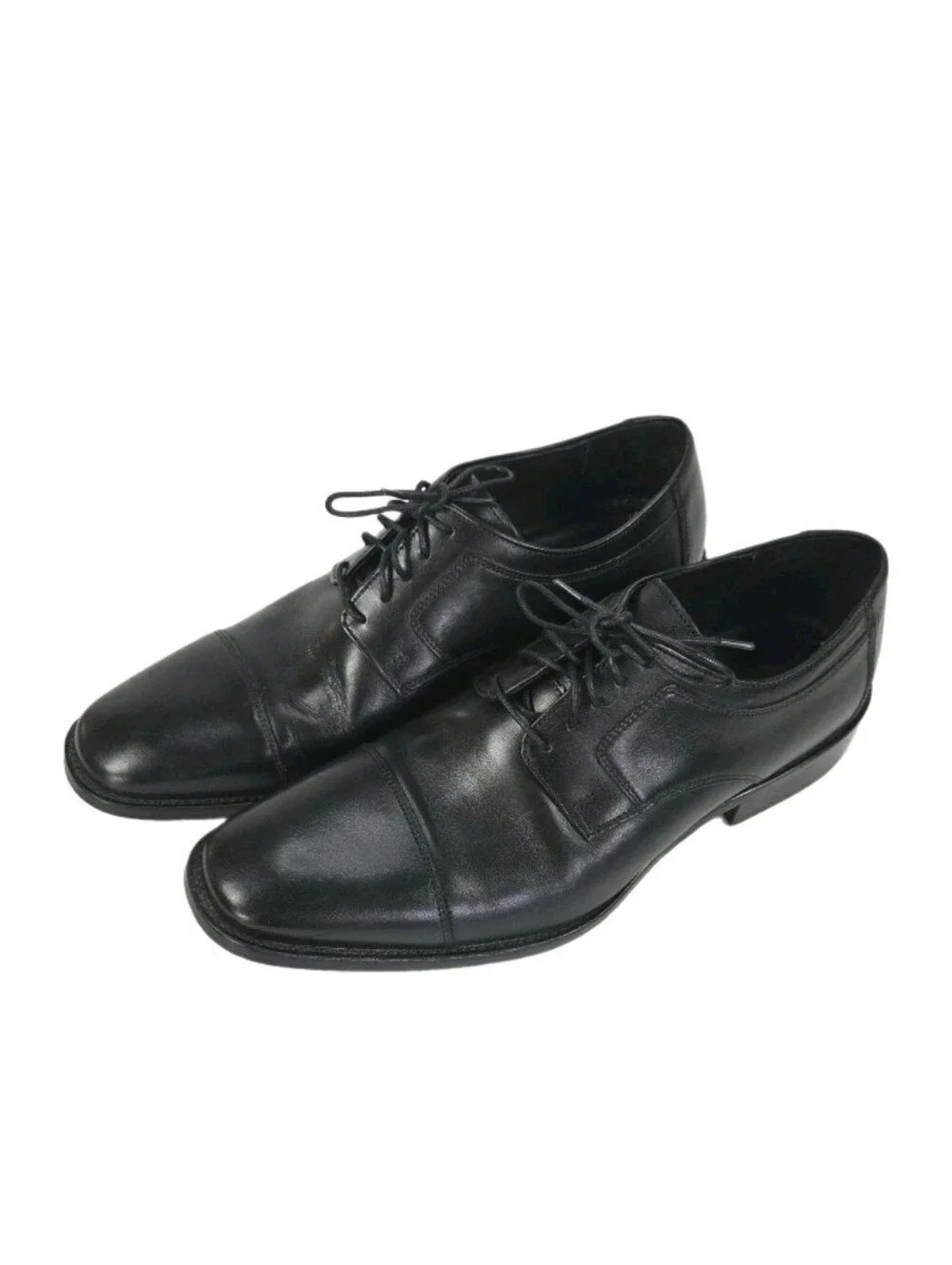 J Murphy Johnston And Murphy Novick Cap toe Oxford Shoes Size 11M Mens Black